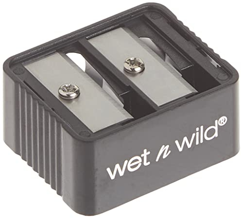 Wet n Wild Dual Makeup Sharpener, Doppelspitzer mit Rasiermesserscharfen Klingen zum Anspitzen von Eyelinern, Lippenstiften und Brauenstiften Verschiedener Größen, Leicht zu Reinigen und Reisetauglich