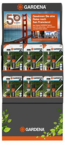 Gardena Grundausstattungs-Aktion: Anschluss-Set mit Reinigungsspritze mit Anschlussteilen für 13 mm (1/2 Zoll)- und 15 mm (5/8 Zoll)-Schläuche (18295-32)