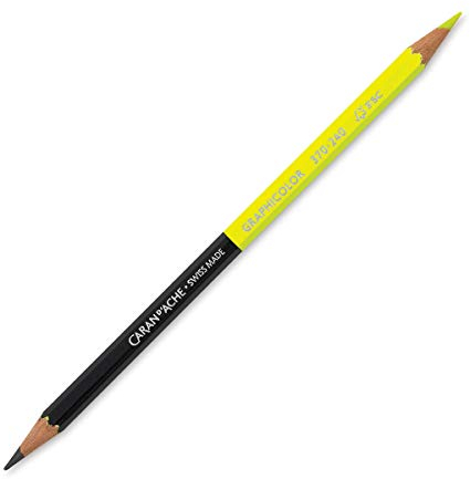 Caran d'Ache Graphicolor Bicolor Gelb/Graphit-FSC, Größe: ca. 17cm, 0370.240, Mehrfarbig
