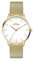 s.Oliver Damen Analog Quarz Armbanduhr mit Edelstahl Armband SO-3445-MQ, Gold
