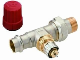 Danfoss Ventilgehäuse RA-N 15 Pressfit R 1/2, DG, matt vernickelt