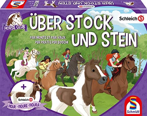 Schmidt Spiele 40586 Horse Club Stock und Stein-Schleich, Kinderspiel, bunt
