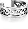 Bungsa Ear Cuff Ornament-Ohrklemme für Damen aus 316L Edelstahl (silber)