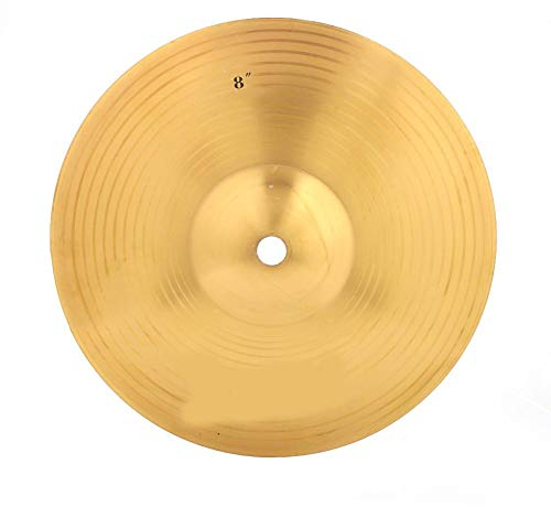 Alomejor 8 Pulgadas Platillo de Tambor de Latón, Durable Splash Cymbal Instrumento Musical para Tambor