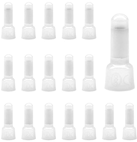 CEEYSEE 100 Pezzi Terminale Chiuso a Crimpare Connettori Terminali a Crimpare in Nylon Kit 22-16 AWG (YCE1)