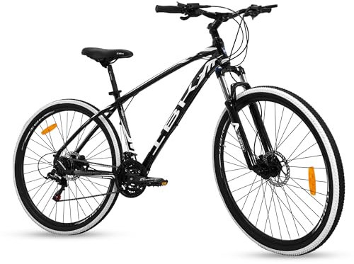 IBK Bicicletta TXC MTB 29'' Pollici Bici Mountain Bike Alluminio AMMORTIZZATA Cambio 21 Velocità Freni a Disco IDRAULICI (Nero)