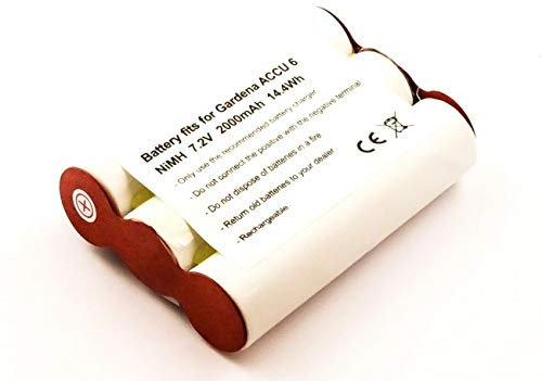 Akku für Gardena Strauchschere Accu6, Bosch AHS 18, wie 140961032 2000 mAh 7,2 V