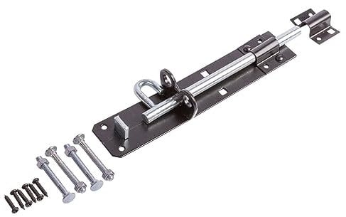 Large Lock Brenton Bolt 8'' Door Cupboard Kitchen Shed Outdoor Heavy Duty Steel