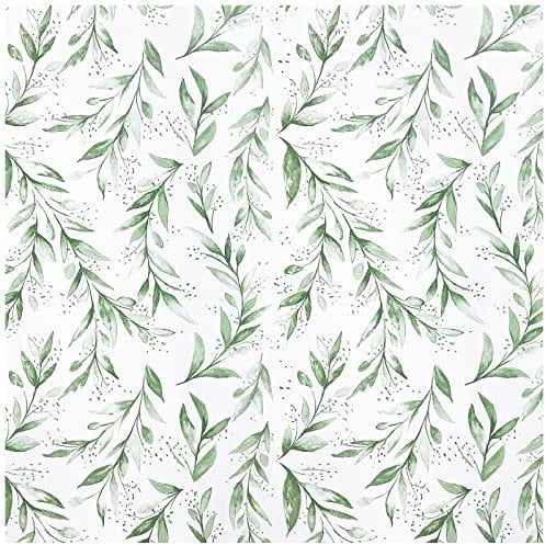 Lifetree Green Peel and Stick Wallpaper: Self-Adhesive Wallpaper Removable Wallpaper for Living Room Waterproof Vinyl Wall Paper Shelf Liner for Walls Cabinets 44.5 * 300cm