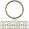 Schlüsselringe Set, Ø 30 mm Durchmesser, 24 Stück, aus gehärtetem Metall, in Bronze, Metall Ringe Schlüsselanhänger, Schlüssel Organisation Autoschlüssel, Haustürschlüssel, Spaltringe O Ring DIY Kit