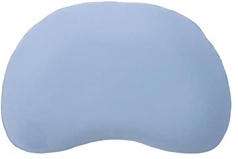 Edda Lux Bezug passend für Tempur Curve S (61 x 40 x 9,5 cm) und M (61 x 40 x 11 cm) Schlafkissen, formbeständiger Jersey Kissenbezug, aus 100% Baumwolle, in Hellblau