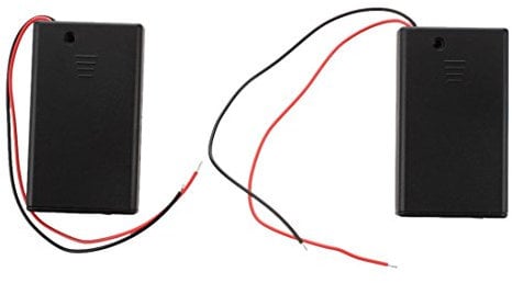 RIYAN 2 Pcs 3 x AAA 4.5V Battery Holder Case Box Wired ON/OFF Switch w Cover