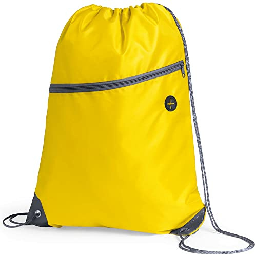 eBuyGB Unisex's Travel Sack Cinch Drawstring Zipper Bag, 1