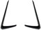 Nonuin Nebelscheinwerfer Abdeckungen Für VW Für Golf 7 GTI 2013-2016 Frontschürze Seite Air Vent Trim Schwarz Auto Intake Rahmen Grille Splitter Spoiler