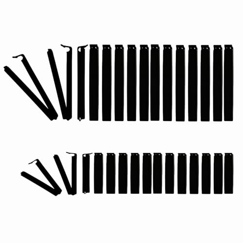 30pcs Black Food Clips, Bag Clips, Snack Bag Sealing Clips, Food Storage Clips, Grocery Bag Clips, Clips, Suitable for Food Preservation