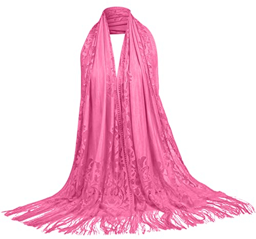 Rrunsv Schal Damen Winter Dreieckschal Loop Schal Scarf Frauen Spitze Hijab Schal Lange Hijabs Schals Muslimischen Schal Hijab Hijab Schal Mütze Set Mädchen Dreieck Schal Poncho Dünn Schals Halstuch