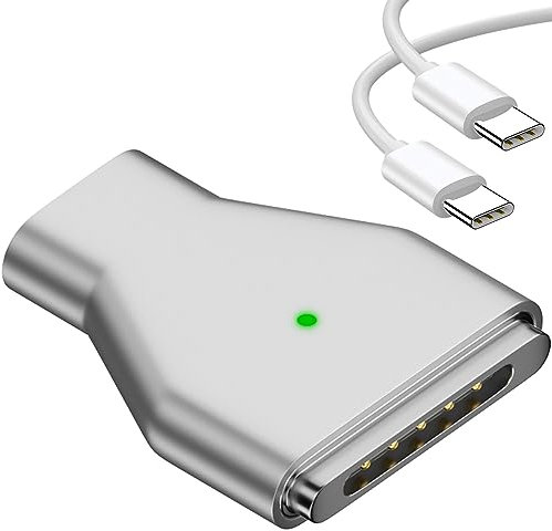 USB C to Mag-Safe 3 140W Charging Adapter Magnetic Compatible with MacBook Pro 2023 (M2, 14/16 inch), MacBook Air 2022 (M2), MacBook Pro 2021 (M1, 14/16 inch) with 240W USB C Cable (1.5M)