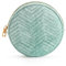 Miquelrius - Porte-Monnaie Rond de Poche, Taille 100 x 15 mm, poignée métallique dorée, Fermeture éclair, matériau Polyester avec Effet Velours, Collection Happy Daisies, Turquoise, Turquoise, 100 x