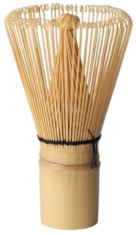 Generic Bamboo Japanese Style Matcha Green Tea Whisk - Easy to Clean, Quick Mixing - Small (12.5cm x 5cm x 2.6cm) - Wooden