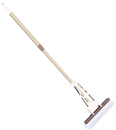 Trapeador de Esponja, trapeador exprimidor Absorbente de Agua con Mango Largo for baldosas, 42.1