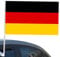 Deutschland Flagge - Deutschland Autofahne 0,3x0,5m - Winddichte Autofahnen für Fenster, Auto-Dekoration für Deutsch, Fußball, Autos, LKWs, Motorräder
