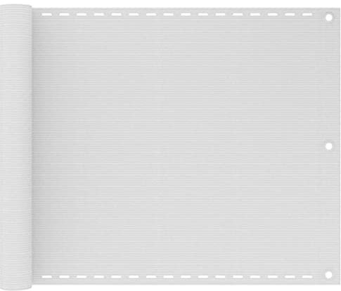 JUDYY Toldo para balcón, Malla Protectora Balcon, Malla De Ocultacion, para Cubrir Vallas, Tela Ocultacion Jardin, HDPE Blanco 75x500 cm