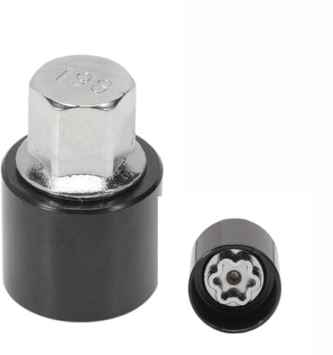 Wjelet Anti Theft Locking Wheel Nut Key 198 or V Wheel Screw Removal Tire Tool Suitable for Vauxhall Opel Corsa Vectra Merivia Saab GM Adam Zafira