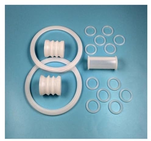 15+2PCS Spare Parts .Compatible for VEVOR. Ice Cream Makers Silicone Seal Rings Tube Components of Soft Serve Ice Cream Machines Fittings