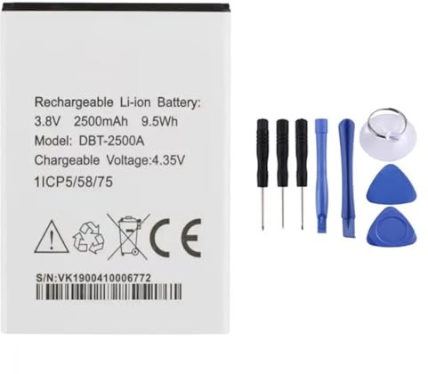 GDDGFVKV DBT-2500A 3.8V 2500mAh 9.5Wh Téléphone Laptop Battery Compatible with Doro 8035