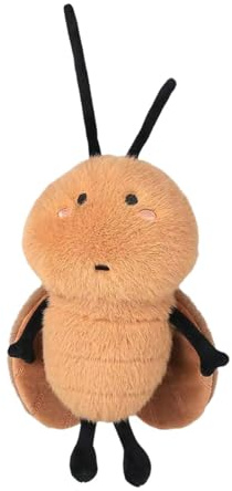 TTETTZ Kakerlaken Plüschfigur, 25 cm, für Kinder und Erwachsene, Schwarz