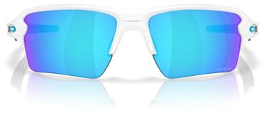 Oakley Herren Oo9488 Flak 2.0 XXL Sonnenbrille, Poliertes Weiß/Prizm Saphir, 63 mm