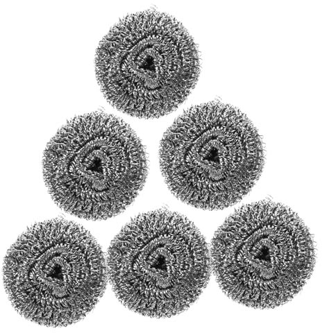 BUGUUYO Pfanne Silit 6pcs Küchen Geschirr Schwämme Wiederverwendbare Reinigungsschwämme Für Töpfe Pfannen Reinigung Edelstahlreiniger