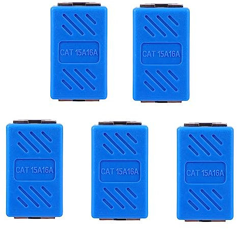 Gadpiparty 5stücke Netzwerkkabelanschluss Kompatibel Mit Cate Netzwerkkabelverlängerung Mit Netzwerk-passthrough-anschluss Langlebiger Netzwerkadapter Für Professionelle Nutzung