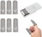 Ptwola 6 Pack Mobile Gaming Finger Sleeves, Silver Fiber Breathable Sweatproof Gamer Thumb Covers Comfort Compression Support Stabilizer Gloves Fit Touchscreen Phone Tablet Devices