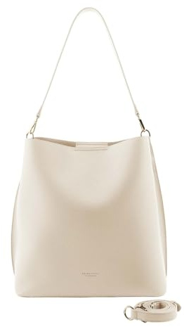 SEIDENFELT MANUFAKTUR Schultertasche Umhängetasche Meloy Hobo Bag Soft Cream creme