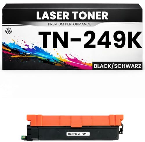 Toner TN-249K für Brother kompatibel Schwarz TN249 BK Premium Alternativ Günstig für Brother HL-L8230cdw, HL-L8240cdw, MFC-L8340cdw, MFC-L8390cdw