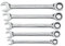 GearWrench Ratcheting Combination Metric Wrench Set 5 Pc. 12 Point - 93004D