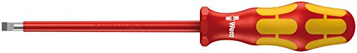 Wera Kraftform Plus Series 100 VDE 160 i Insulated Screwdriver for Slot Screws with Lasertip