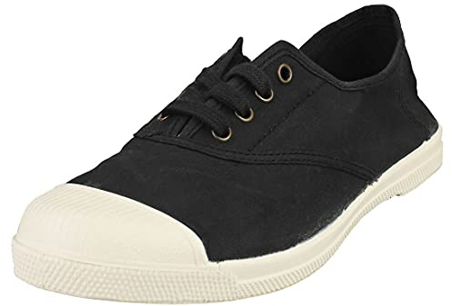 Natural World Eco - 102 Women's Trainers - Organic Cotton - 100% EcoFriendly - Black Color