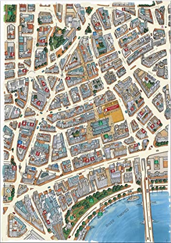 JG London, Covent Garden Area, Street Map 1000 Piece Jigsaw Puzzle