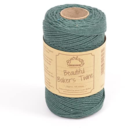 EVERLASTO Bobine di spago da Forno da 100 m, Cotone, Verde Muschio, 2 mm, unità