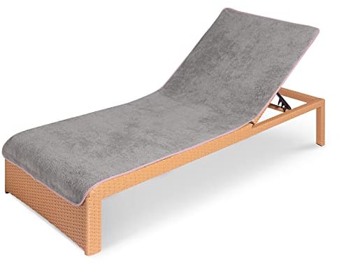 JEMIDI Toalla para Tumbona - Funda de Rizo para colchoneta de Hamaca Exterior de Playa Piscina jardín Camping - Apta para Lavadora - 75 x 200 cm