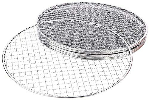dragonaur-home decor 5 Stück/Set rundes Grillrost aus Draht, Einweg-Grillrost, Grillrost, Grillrost, Grillrost, Backform, Grill, Kühlrost, 33 cm