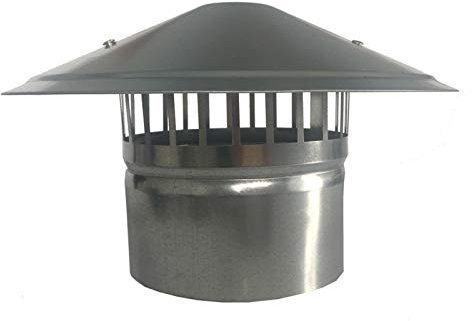 LTLCLZ Schornsteinhaube Mit Vogelschutz Edelstahl Vogelschutzgitter Für Kamine, Schornsteinabdeckung, Schornsteinaufsatz, Kaminaufsatz, Kaminhaube, Kaminhut, Kaminabdeckung, Schornsteine,100mm