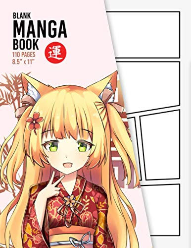 Blank Manga Book: Create Your Own Manga & Anime Sketchbook - 110 Pages - Over Different 20 Templates - 8.5 x 11 (Blank Comic Book, Band 0)