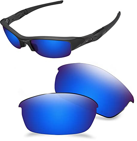 AOZAN ANSI Z87.1 Replacement Lenses Compatible with Oakley Flak Jacket OO9008-Capri Blue