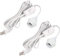 2 Pièces Kit d'Éclairage Suspendu DIY avec Câbles de Suspension à Brancher - Douille E26, Interrupteur et Câble de 20 FT