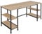 tectake® Mesa Comedor Industrial, Mesa Cocina, 4 Estantes Laterales, Muebles de Salon Moderno, Muebles de Cocina - 137 x 55 x 75 cm Madera Industrial Clara, Roble Sonoma