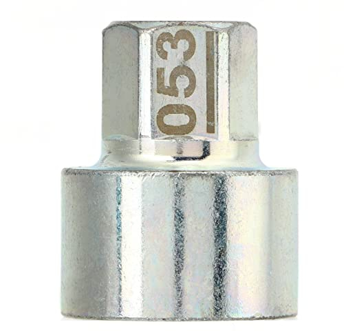 Keenso Anti-Diebstahl-Lugnut-Stecknuss, Radschloss-Schlüssel Anti-Diebstahl-Lugnut-Stecknuss-Ersatz für 1 3 5 6 7Series X1 X2 X3 X4 X5 X6 Z4(053) Radbolzen Radbolzen