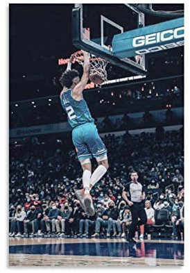 Lamelo Ball Dunk Hot Poster Wandkunst Poster Drucke Home Decor Bild Leinwand Malerei Poster 50 x 75 cm